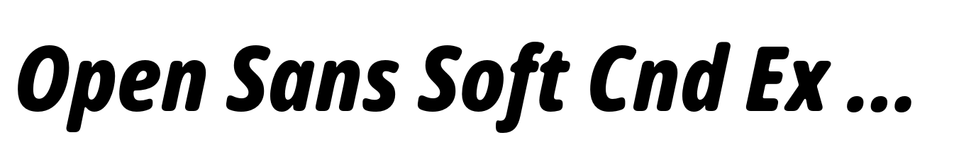 Open Sans Soft Cnd Ex Bold Italic